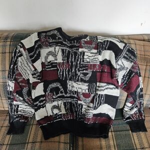Womens Abstract oversize sweater